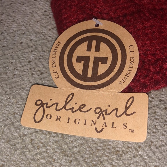 NWT Red Knit Headband w/ Sherpa Lining - Picture 2 of 5